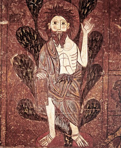 St. John the Baptist, from the Altar Frontal of Gesera, 13th Century by School of Aragon